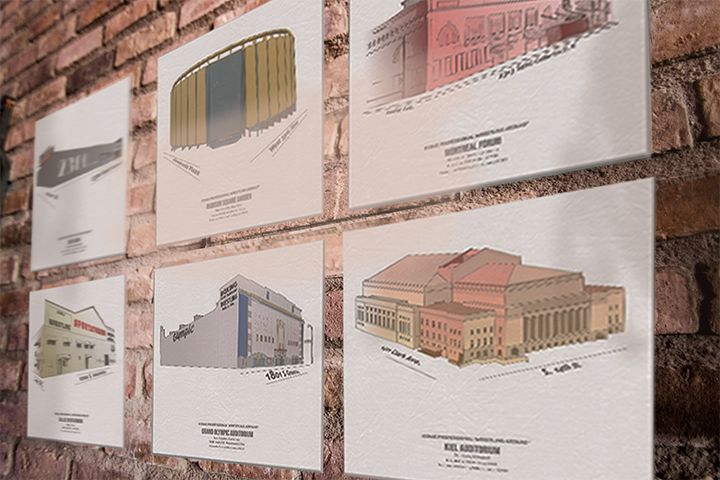 Volume I: 6 Iconic Arenas (24 x 24 Aluminum Prints)