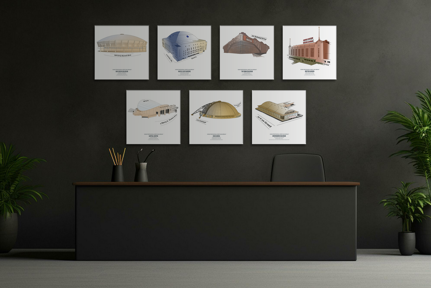 Volume II: 7 Iconic Arenas (20 x20 Canvas)