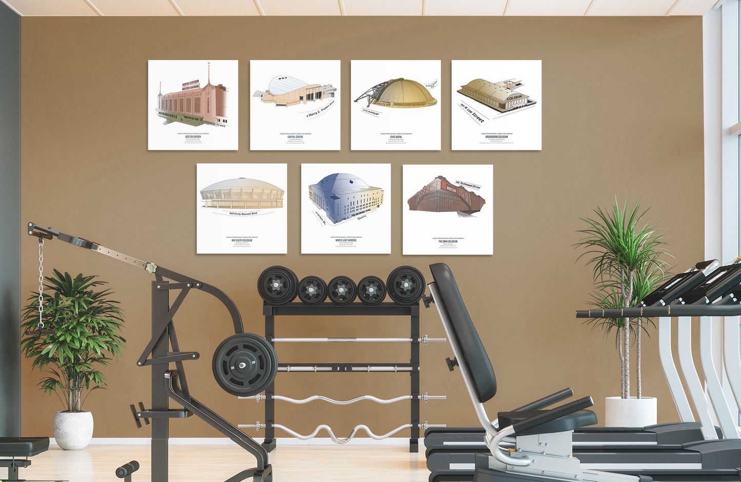 Volume II: 7 Iconic Arenas (20x20 Aluminum Prints)