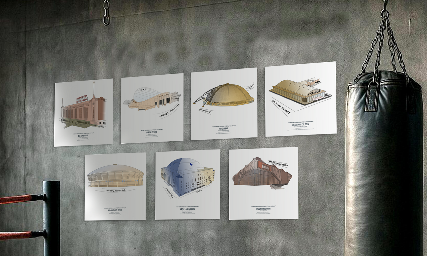 Volume II: 7 Iconic Arenas (12x12 Posters)