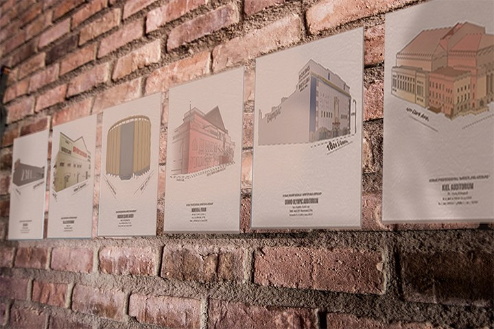 Volume I: 6 Iconic Arenas (16 x 16 Aluminum Prints)